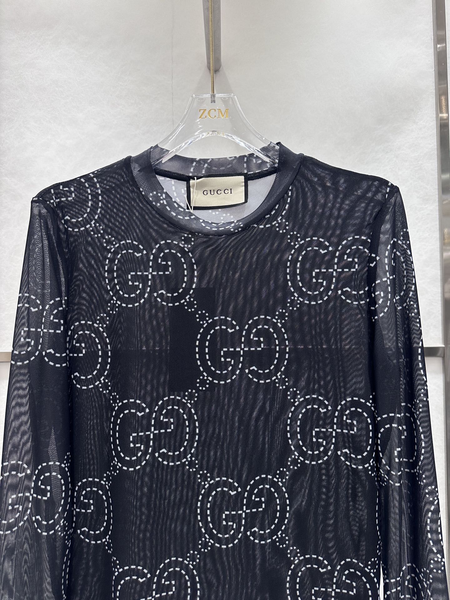 グッチ メッシュTシャツ 長袖 レディース A30814