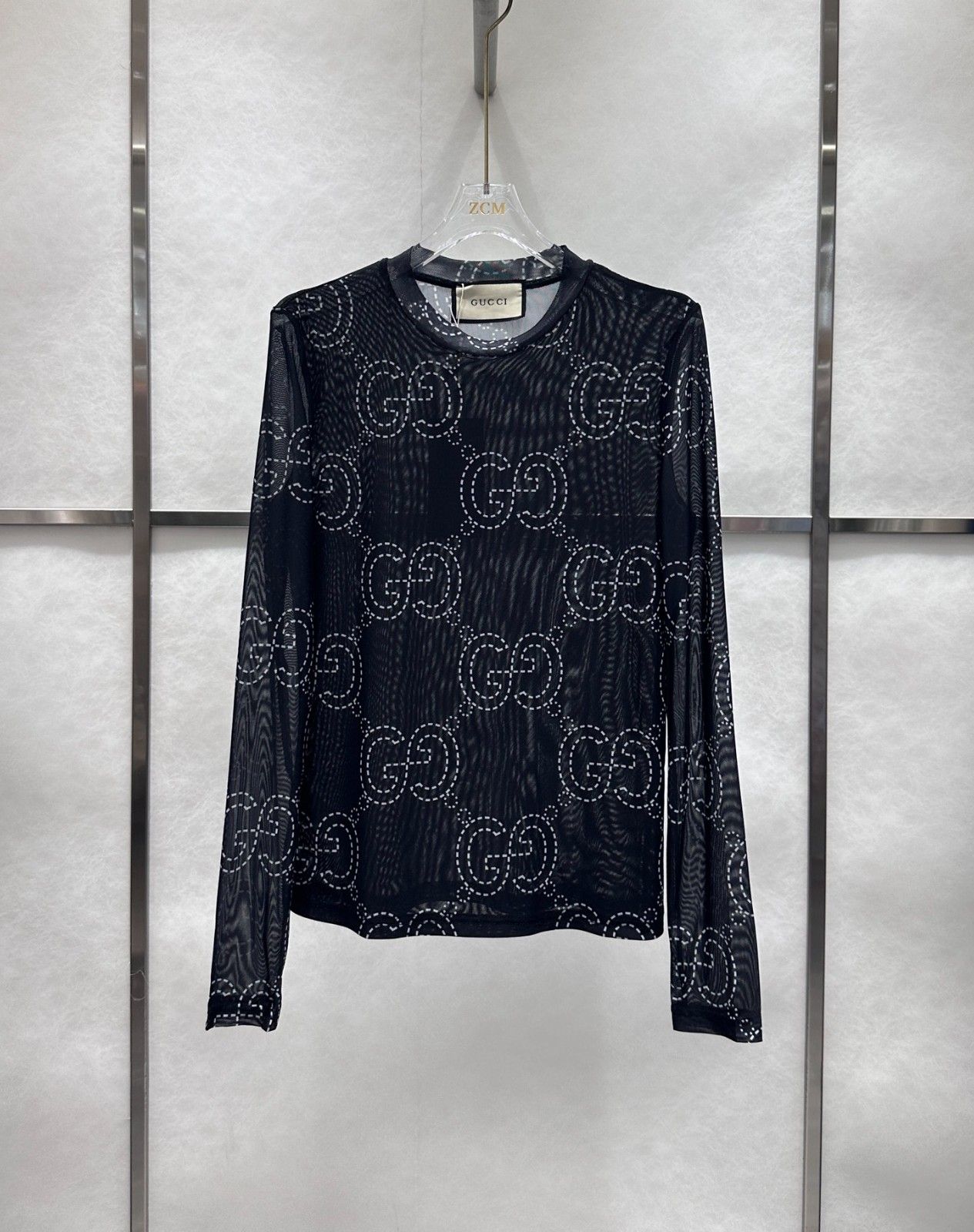 グッチ メッシュTシャツ 長袖 レディース A30814