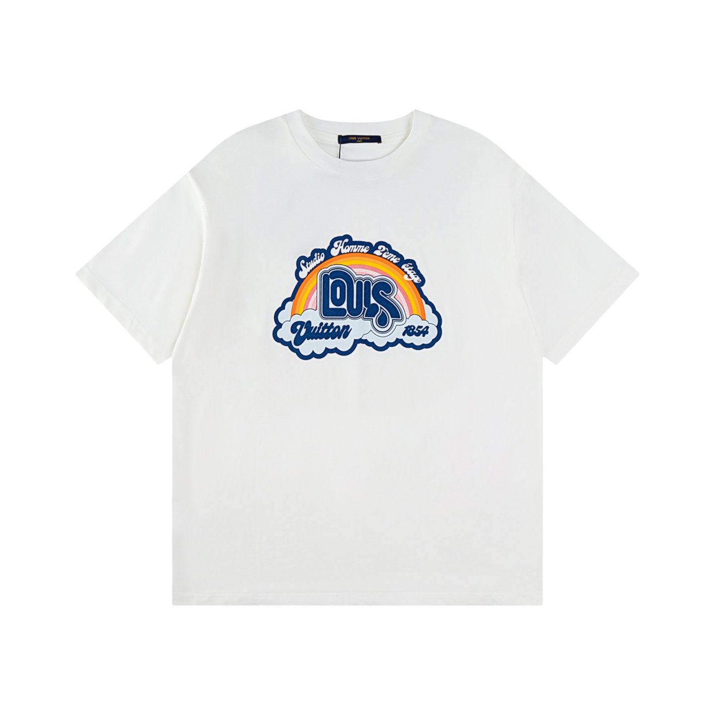 ルイヴィトン 半袖tシャツ プリント コットン A30820