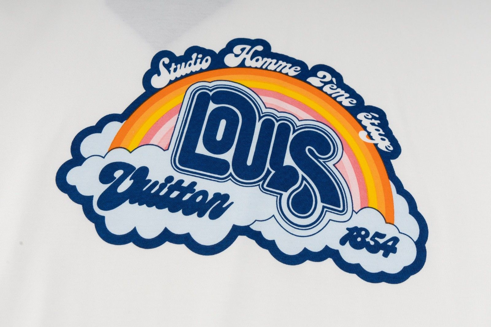 ルイヴィトン 半袖tシャツ プリント コットン A30820