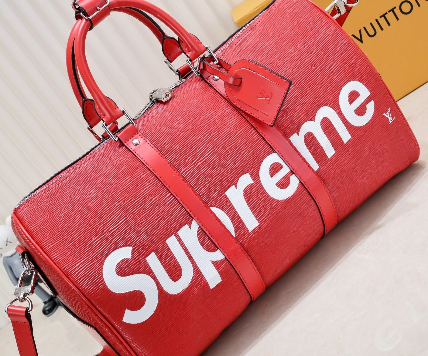 シュプリーム ルイヴィトン supreme keepall 旅行バッグ 高品質 A30838