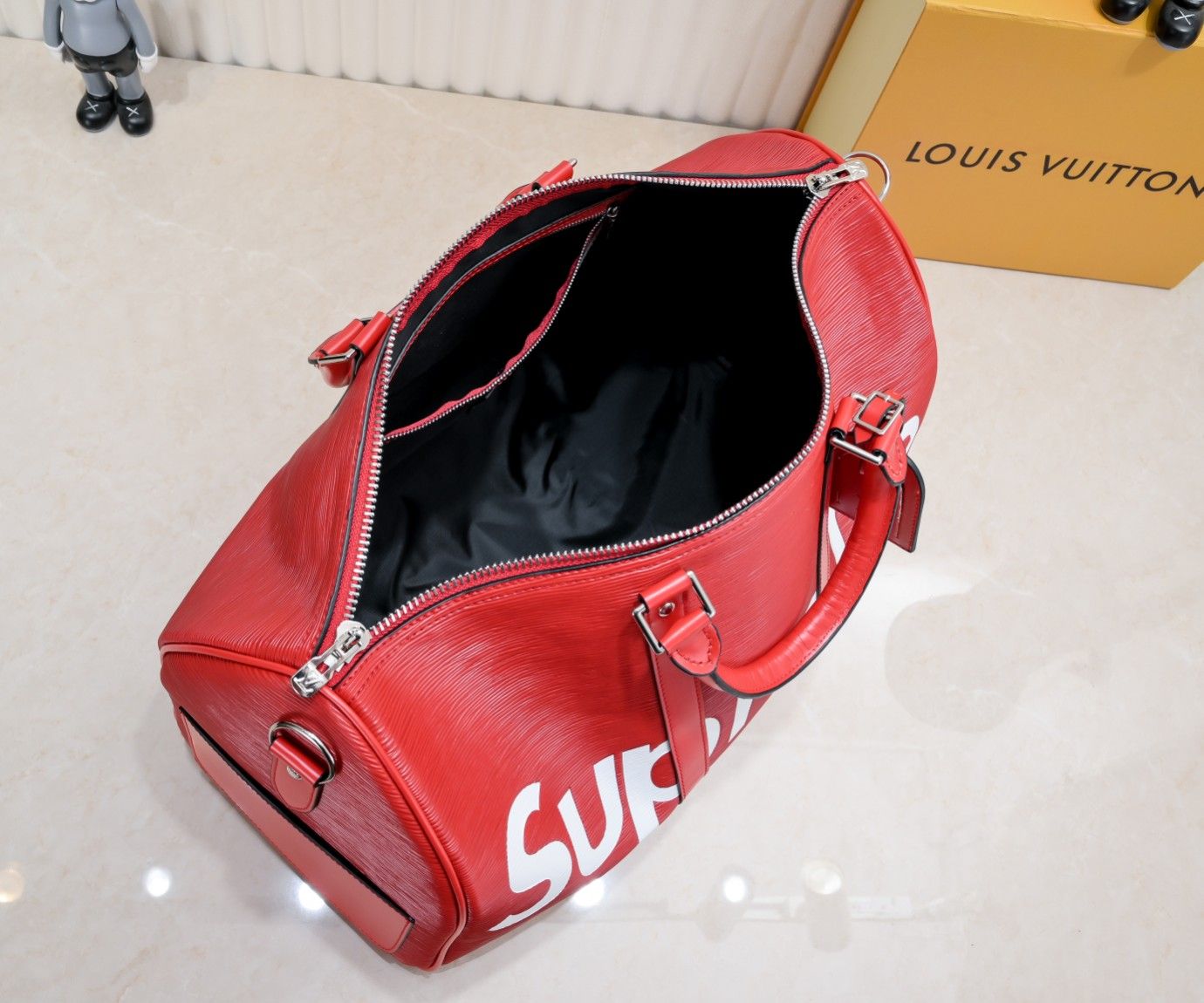 シュプリーム ルイヴィトン supreme keepall 旅行バッグ 高品質 A30838