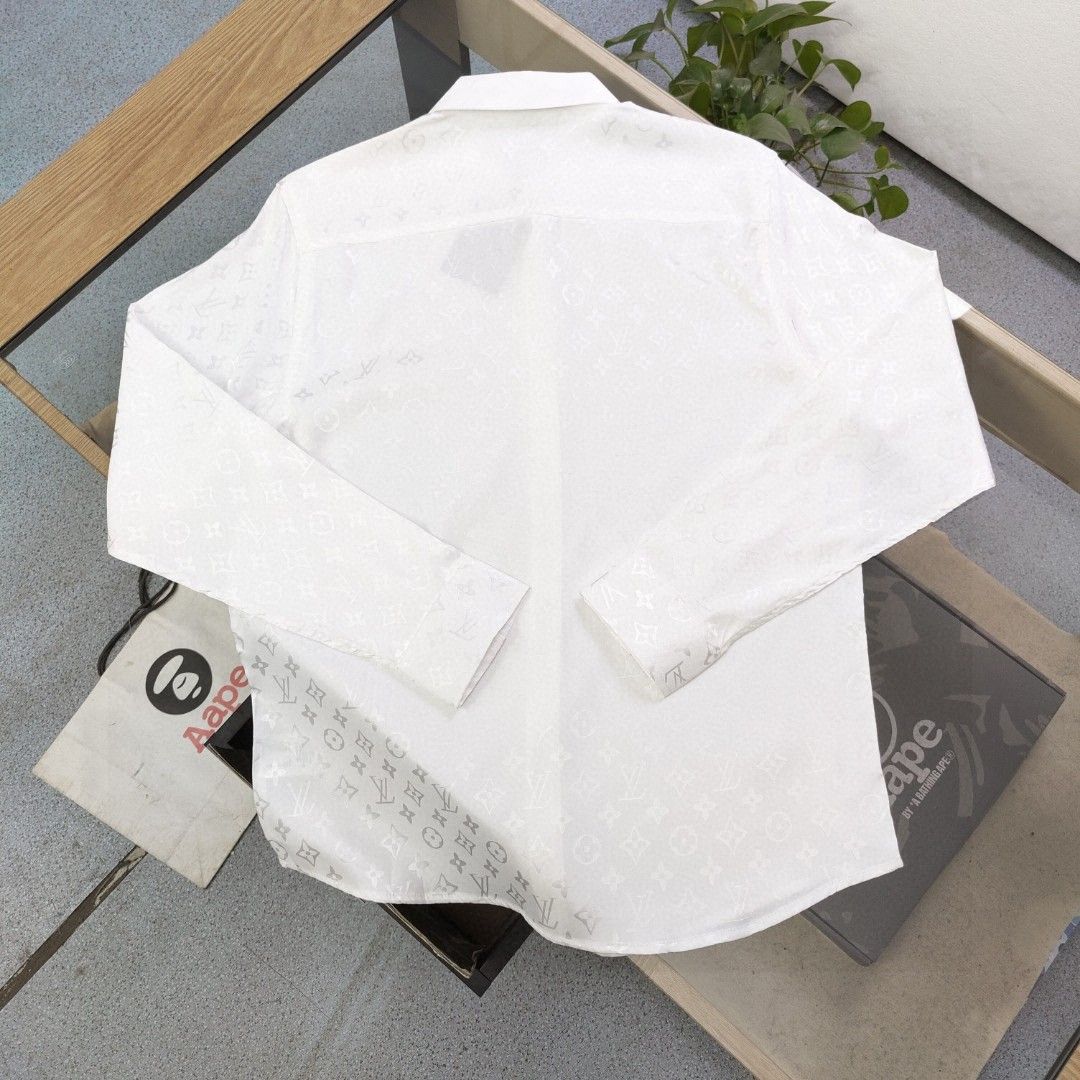 ルイヴィトン 長袖シャツ 総柄 プリント ファション A30839