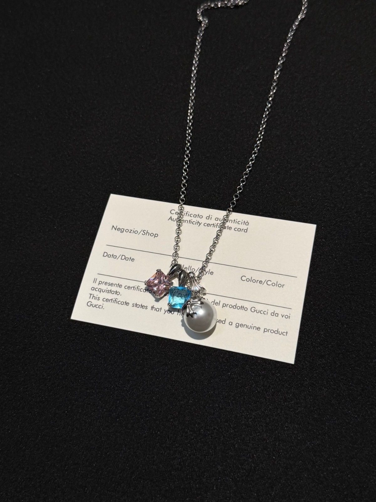 クロムハーツ Chrome Hearts パールネックレス オシャレ A30854