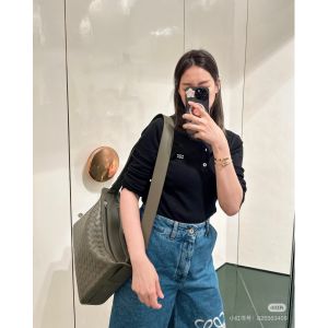セリーヌ 長袖Tシャツ ロンT 刺繍 男女向け A30848