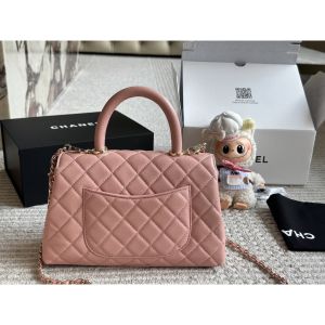 シャネル Chanel coco handle ハンドバッグ ココハンドルS ピンク A30859