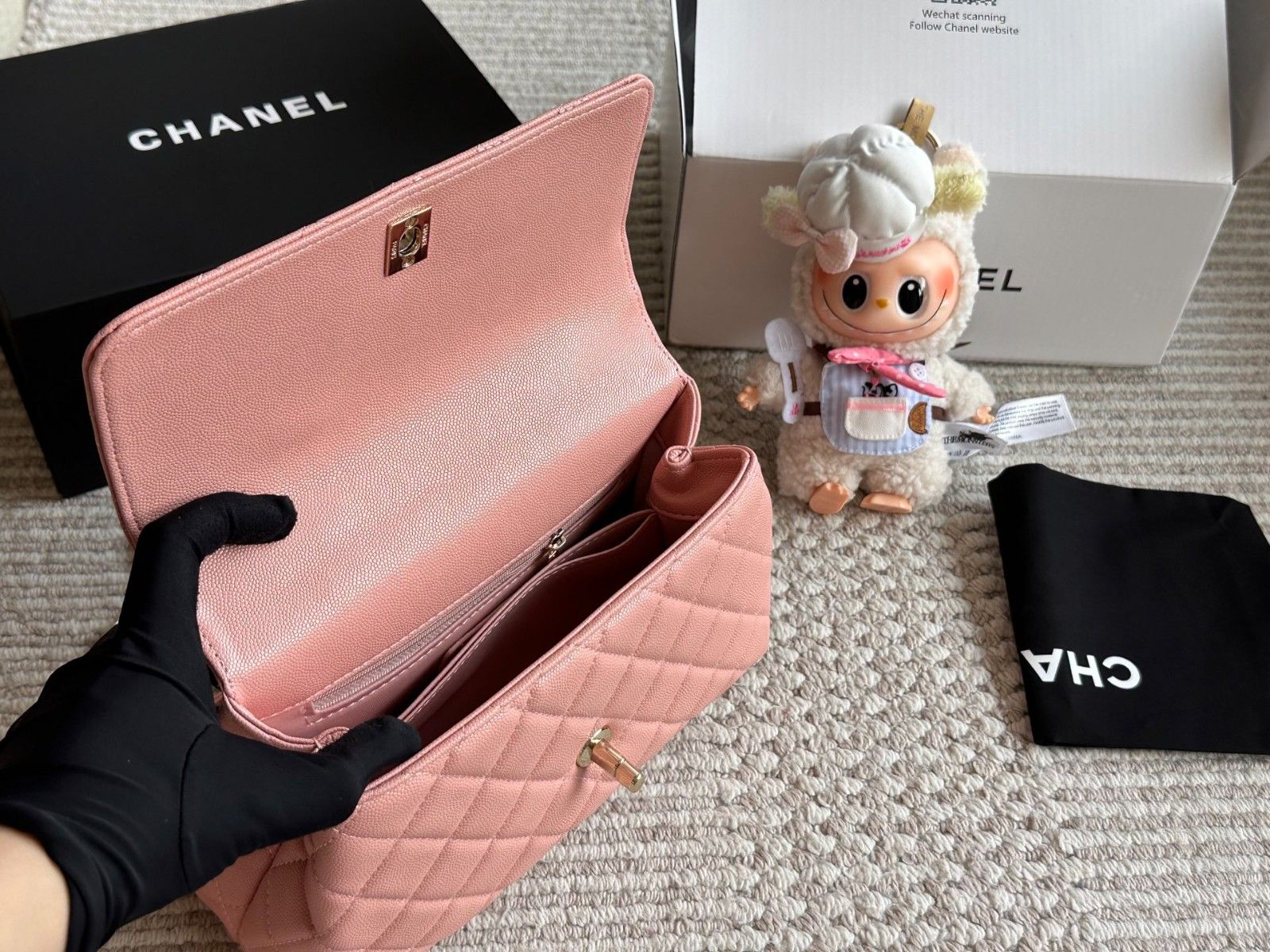 シャネル Chanel coco handle ハンドバッグ ココハンドルS ピンク A30859