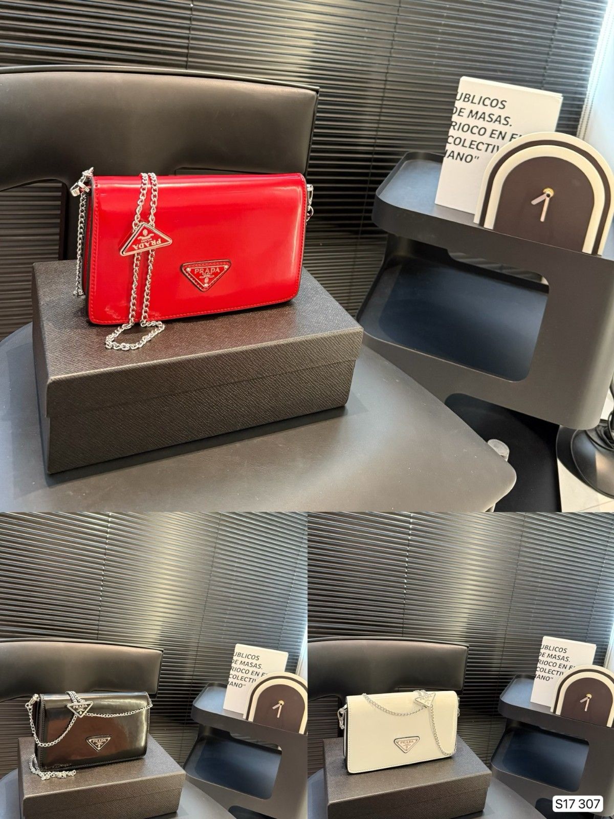 プラダ PRADA-Soft Calf ショルダーバッグ チェーンバッグ A30871