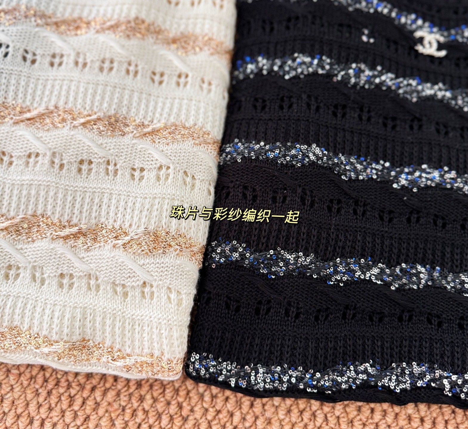 シャネル ニット 半袖Tシャツ オシャレ レディース A30860