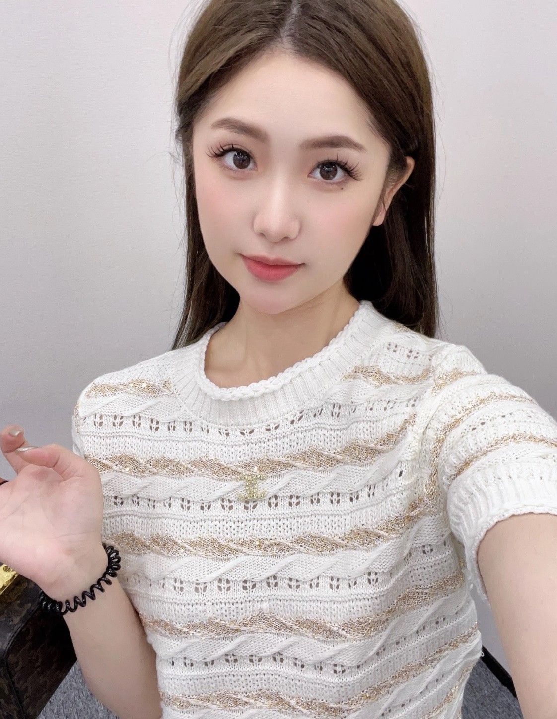 シャネル ニット 半袖Tシャツ オシャレ レディース A30860