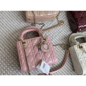 ディオール Lady Dior バッグ ミニ エナメル 可愛い A30877