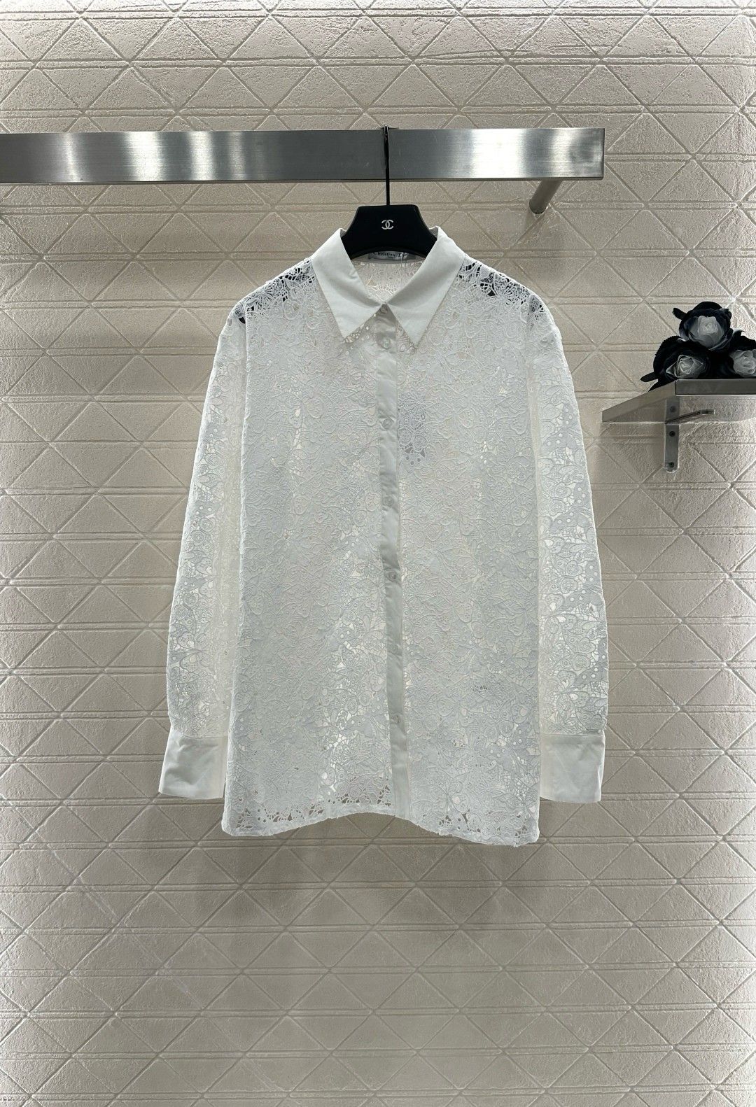 ディオール 長袖シャツ レディース 刺繍 オシャレ A20898