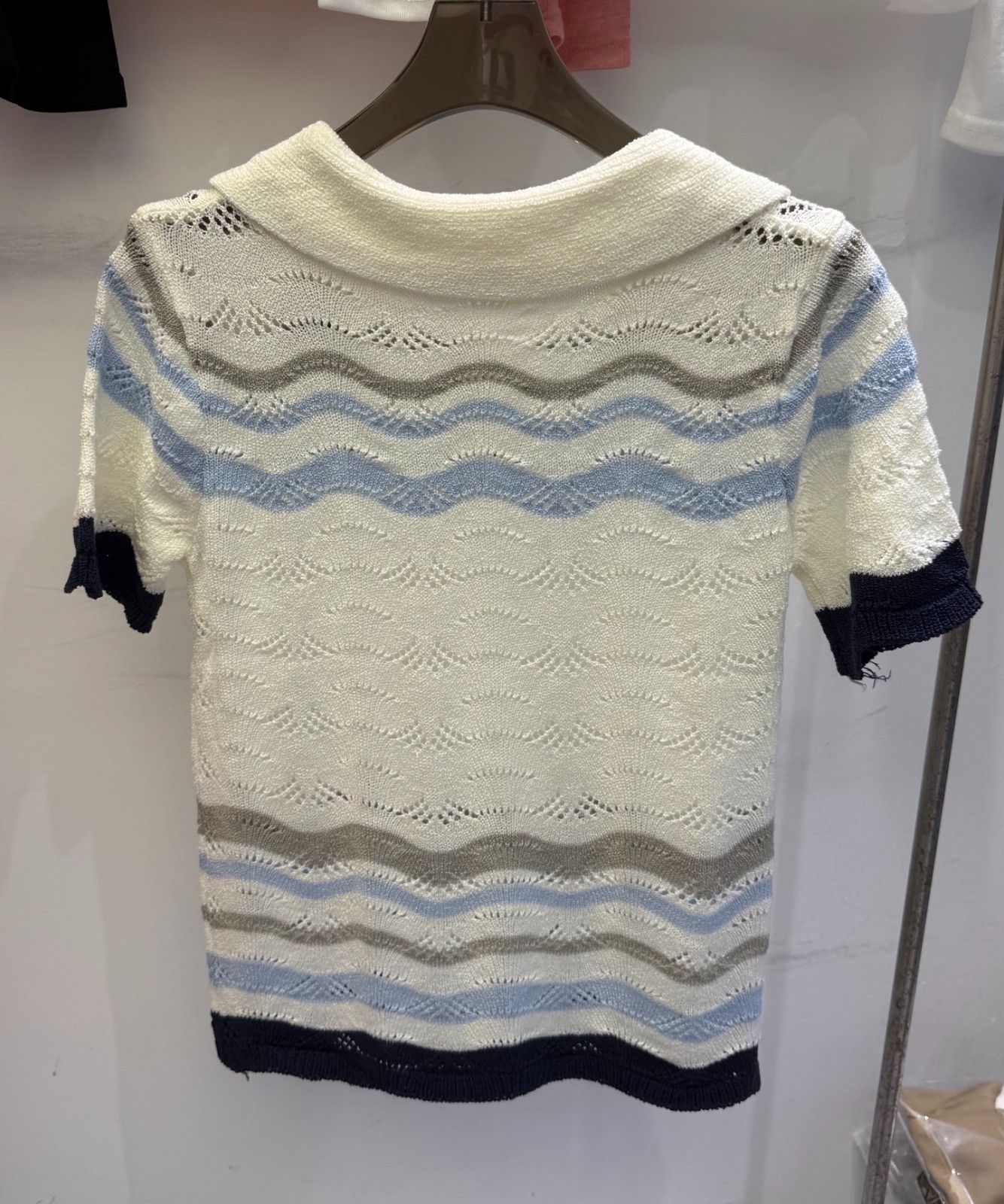 シャネル ニット半袖Tシャツ レディース 可愛い A30900
