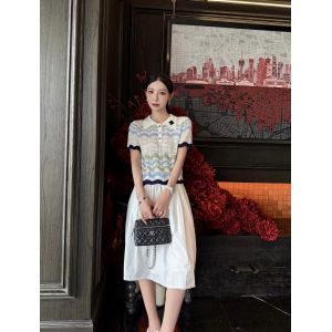 シャネル ニット半袖Tシャツ レディース 可愛い A30900