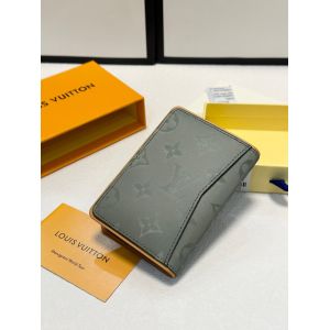 ルイヴィトン 短財布 カード収納 グレー A30891