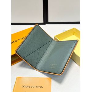 ルイヴィトン 短財布 カード収納 グレー A30891