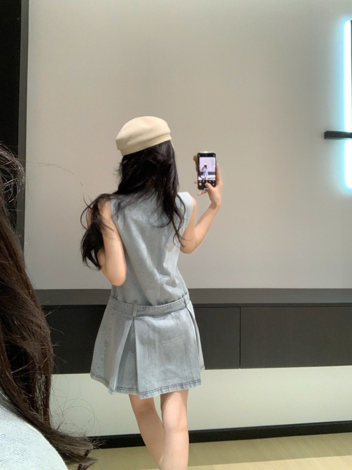 シャネル ベストスカート デニム 可愛い A30906