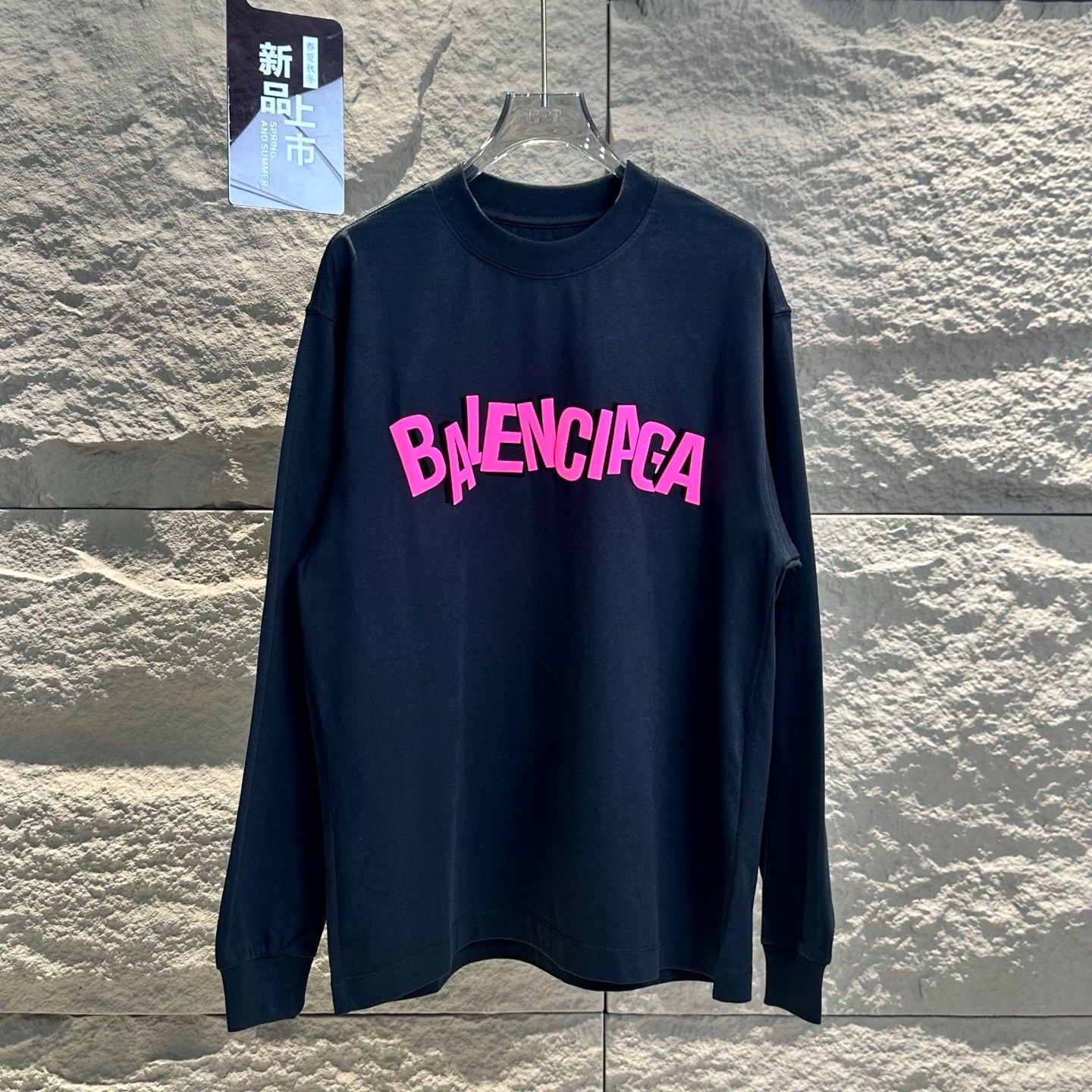 バレンシアガ スウェットシャツ Tシャツ プリント ラウンドネック A30942