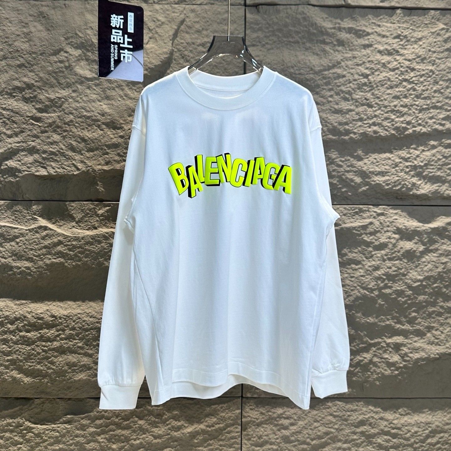 バレンシアガ スウェットシャツ Tシャツ プリント ラウンドネック A30942