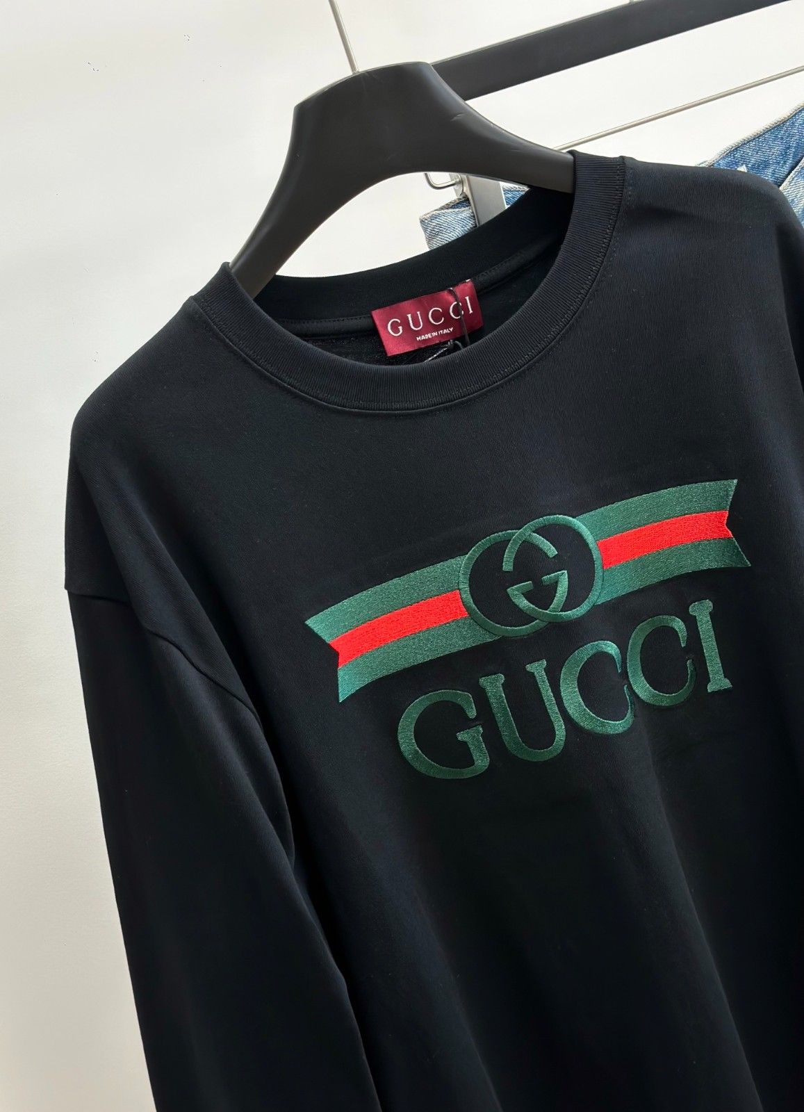 グッチ 長袖Tシャツ ラウンドネック カジュアル 男女向け A30939
