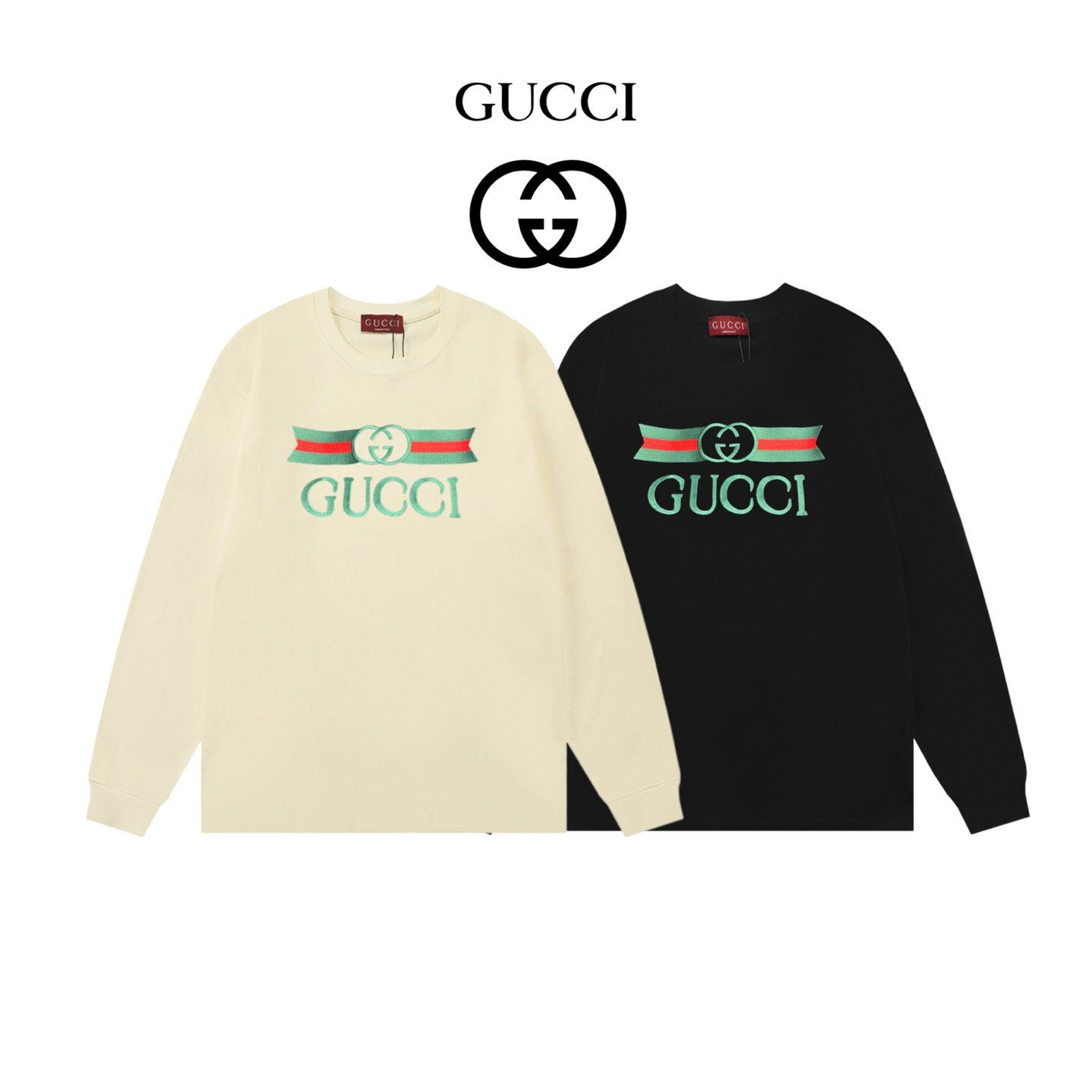 グッチ 長袖Tシャツ ラウンドネック カジュアル 男女向け A30939