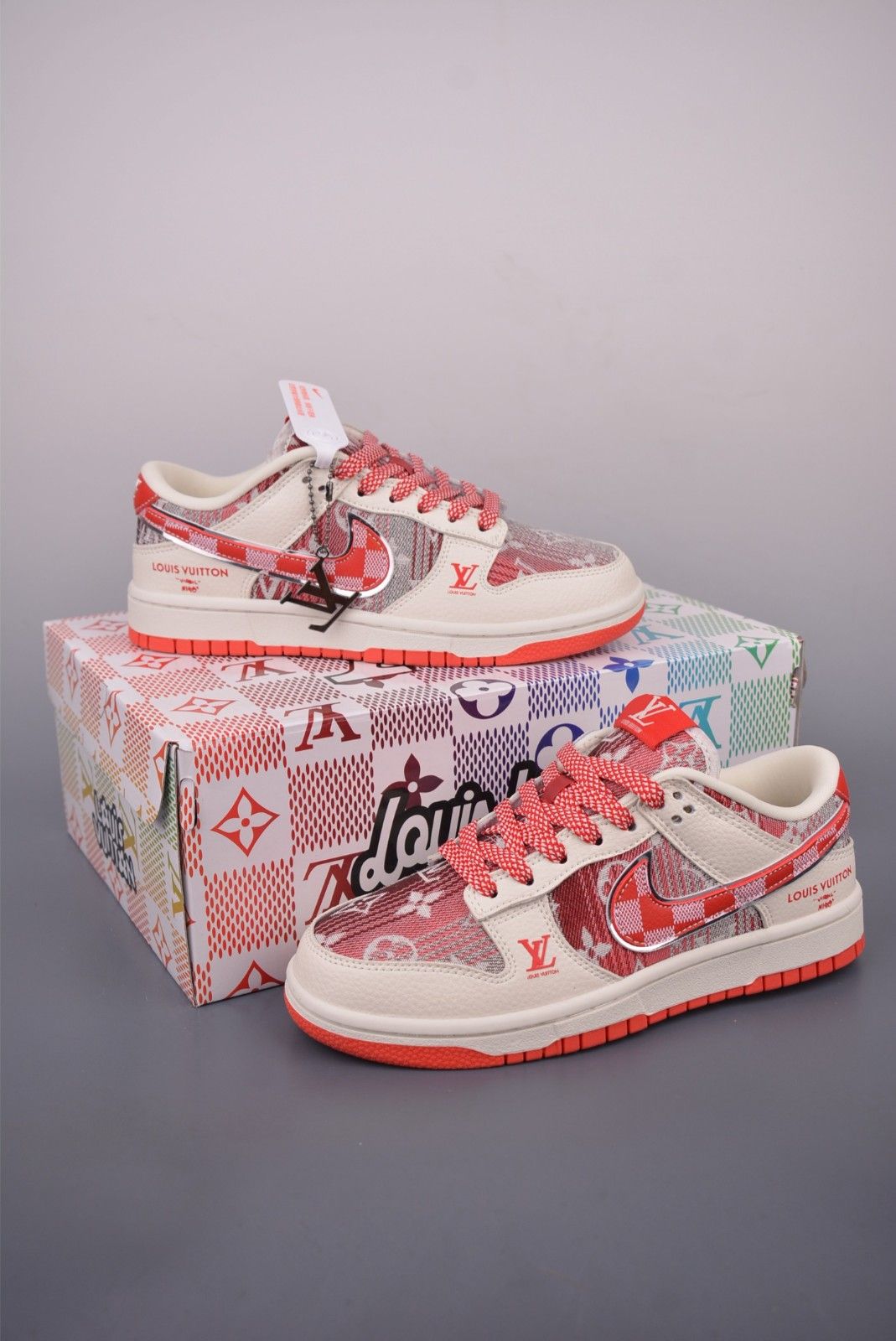 ルイヴィトン Nike SB Dunk Low スニーカー メンズ レディース 高品質 A30955