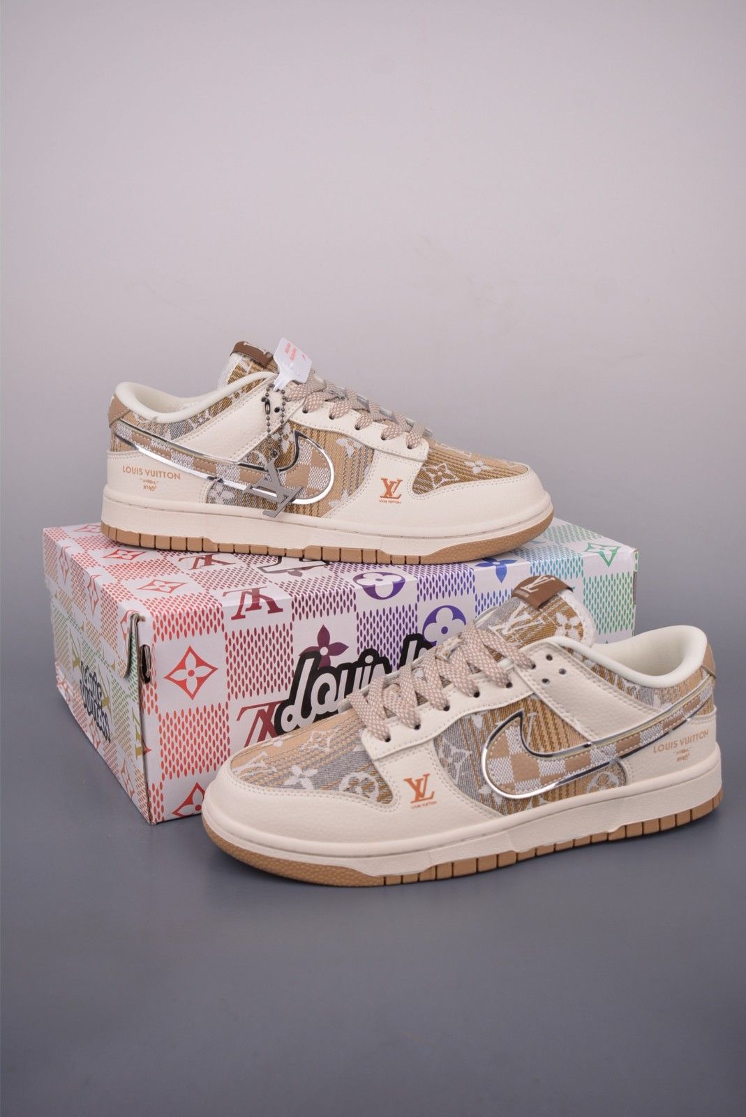 ルイヴィトン Nike SB Dunk Low スニーカー メンズ レディース 高品質 A30955