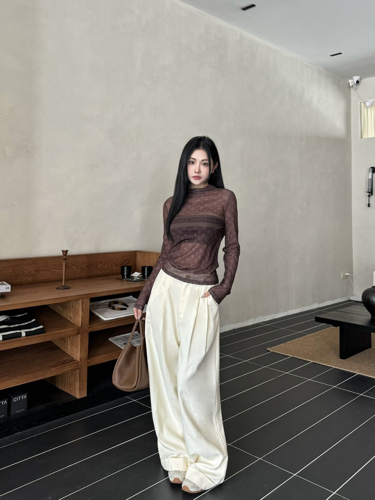 ルイヴィトン メッシュTシャツ 長袖 レディース A30798_2