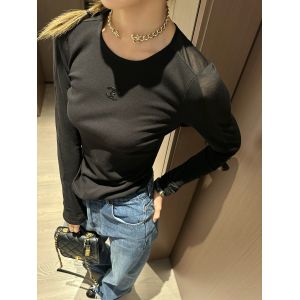 シャネル 長袖tシャツ スリムフィットのクルーネック A30805_1
