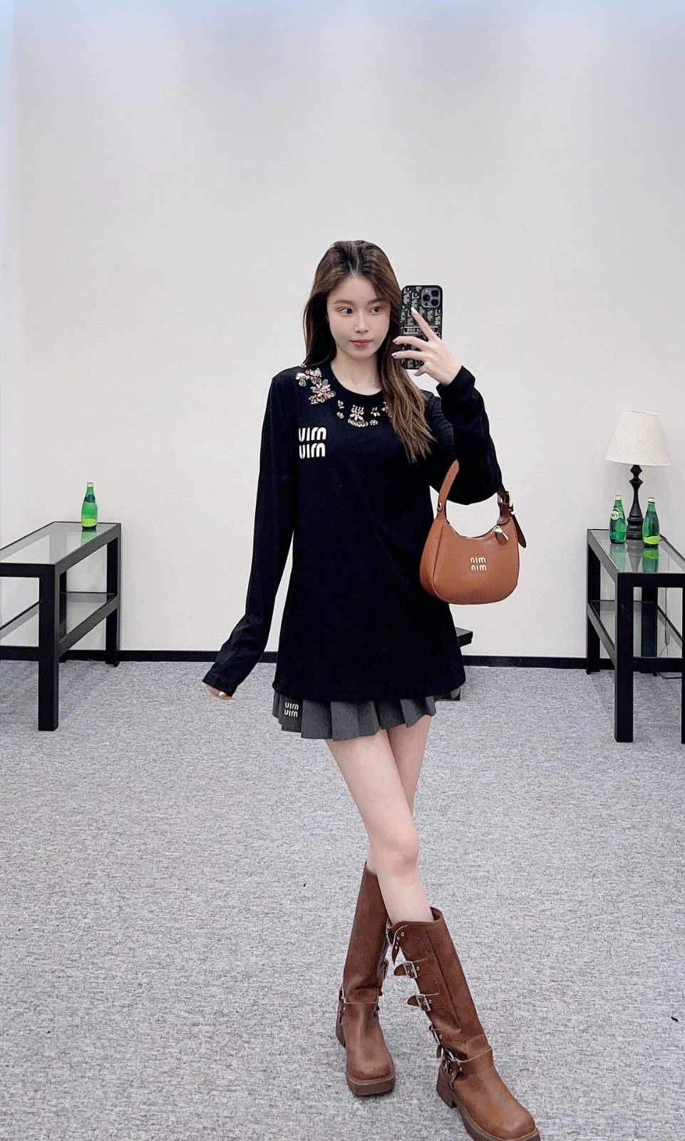 ミュウミュウ 長袖トップス ロンTシャツ オシャレ A30800_1