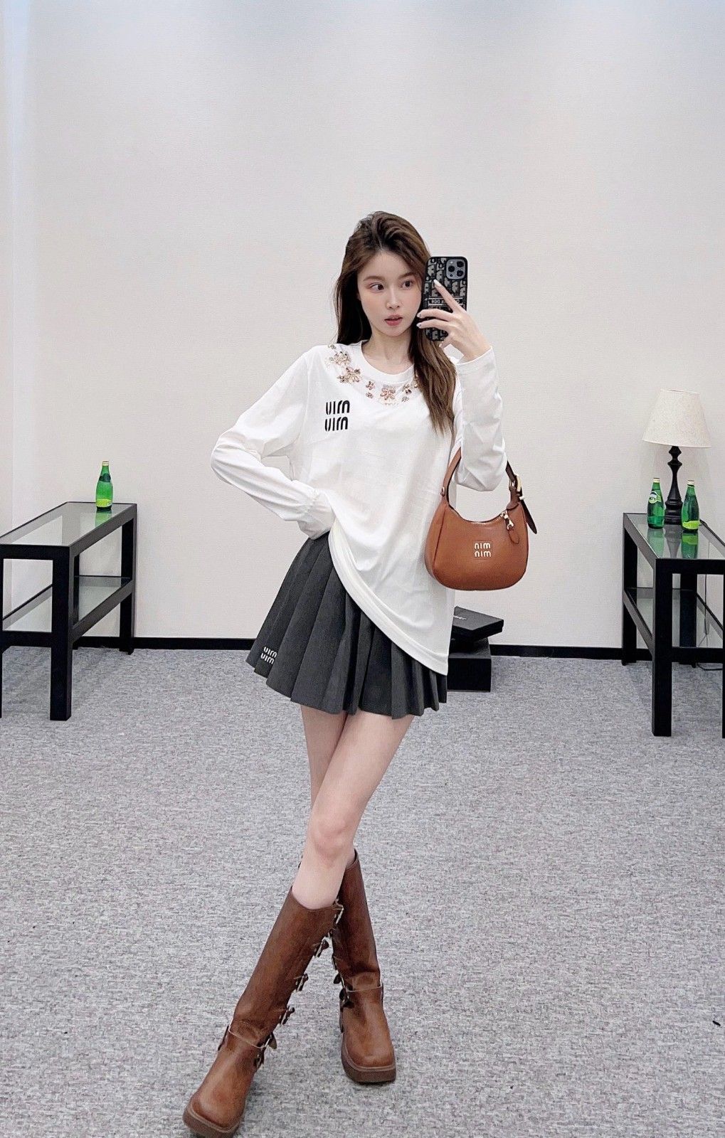 ミュウミュウ 長袖トップス ロンTシャツ オシャレ A30800_1