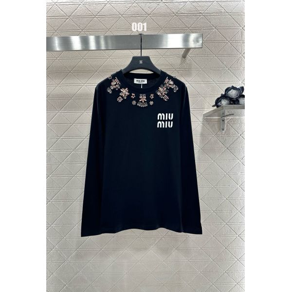 ミュウミュウ 長袖トップス ロンTシャツ オシャレ A30800_1