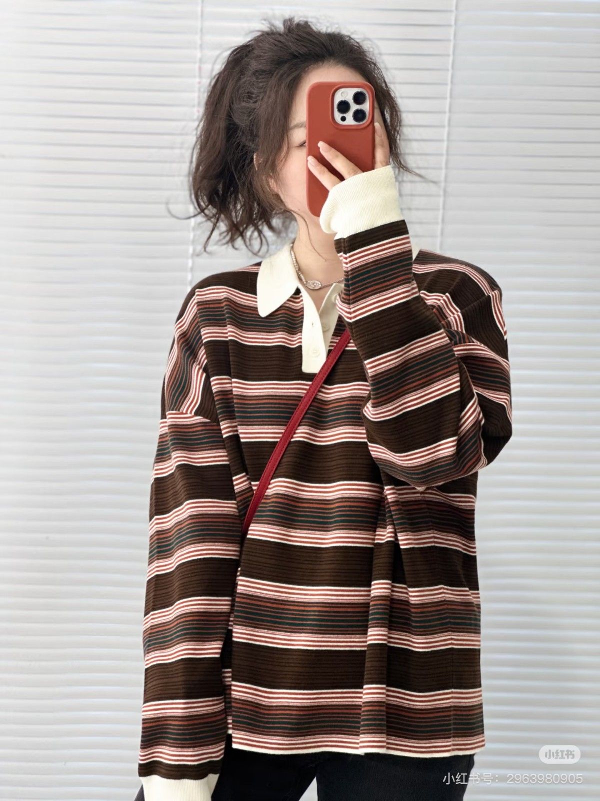 セリーヌ ポロストライプ刺繍ロゴ長袖Tシャツ オシャレ A30977