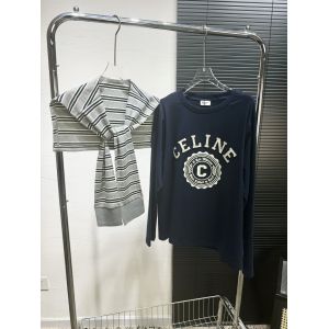 セリーヌ 長袖Tシャツ 取り外し可能なショール付き オシャレ A30802_1