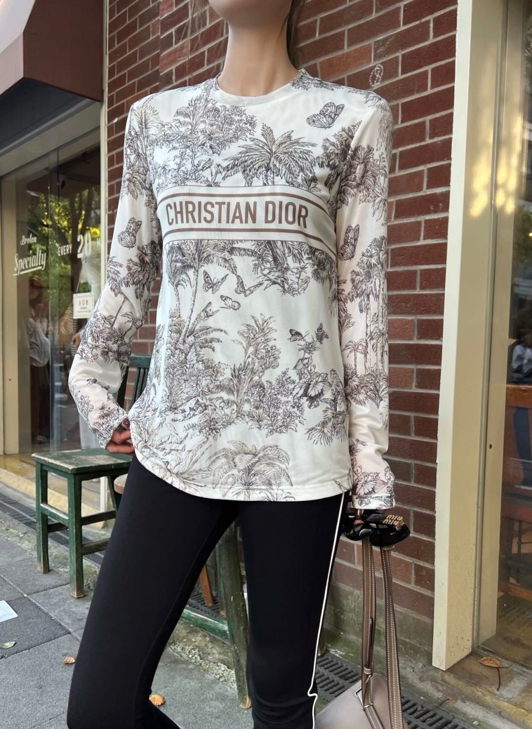 ディオール 長袖Tシャツ レディース プリント A31010