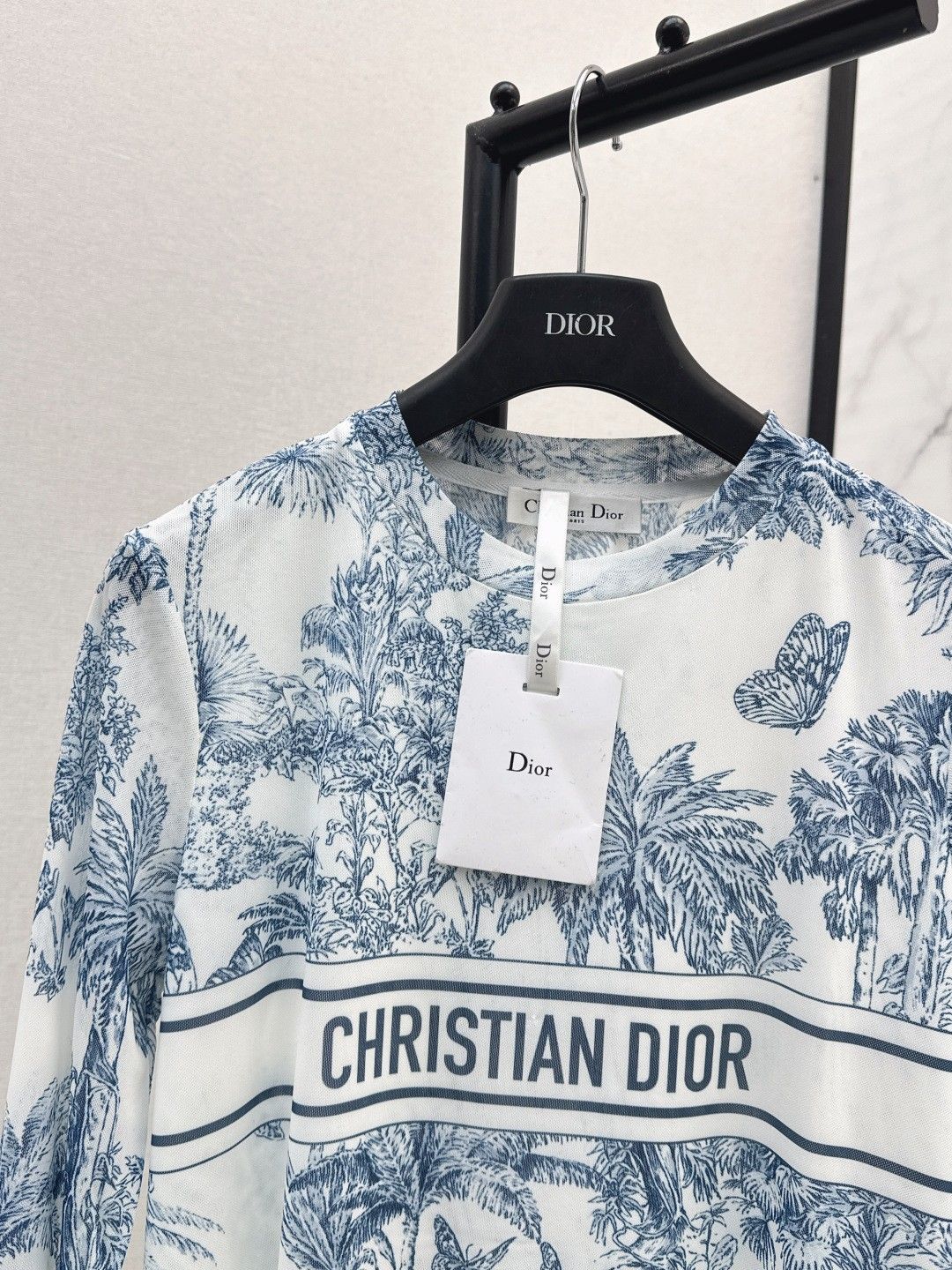ディオール 長袖Tシャツ レディース プリント A31010