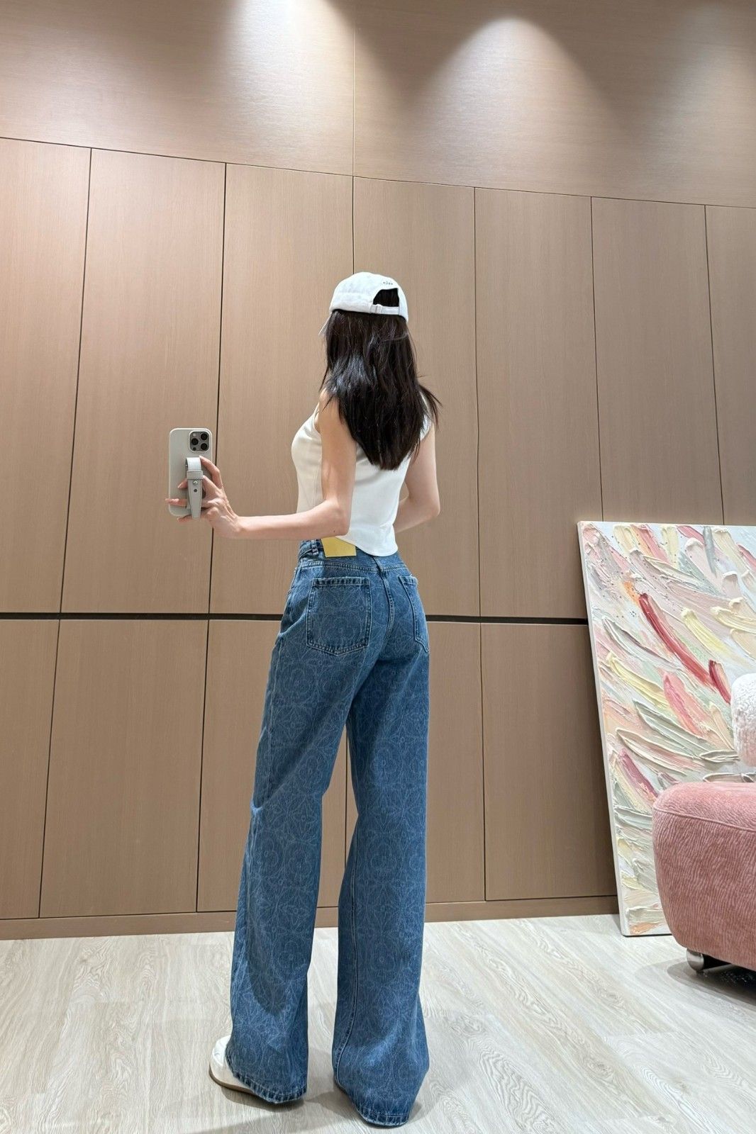 ルイヴィトン ジーンズ デニムパンツ レディース向け プリント A31009