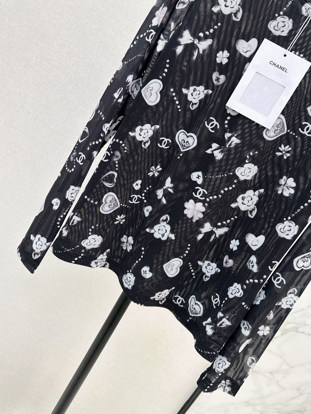 シャネル メッシュTシャツ 長袖 レディース A31025