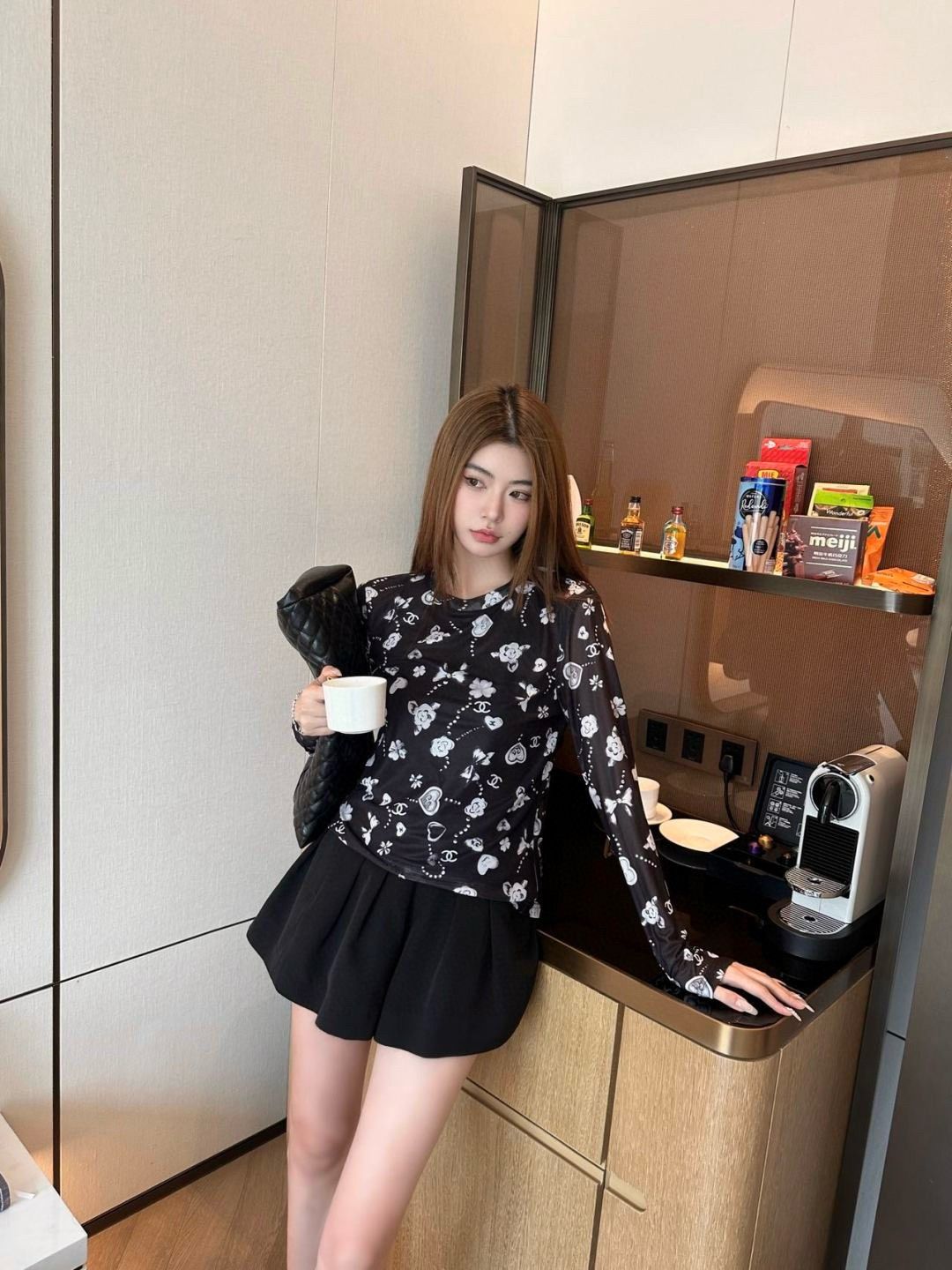 シャネル メッシュTシャツ 長袖 レディース A31025
