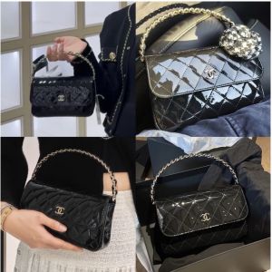 シャネル ハンドバッグ パテントレザー オシャレ A31033