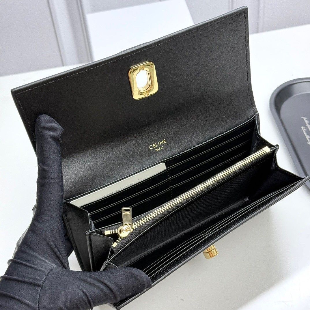 セリーヌ 長財布 折りたたみ レザー オシャレ A31034