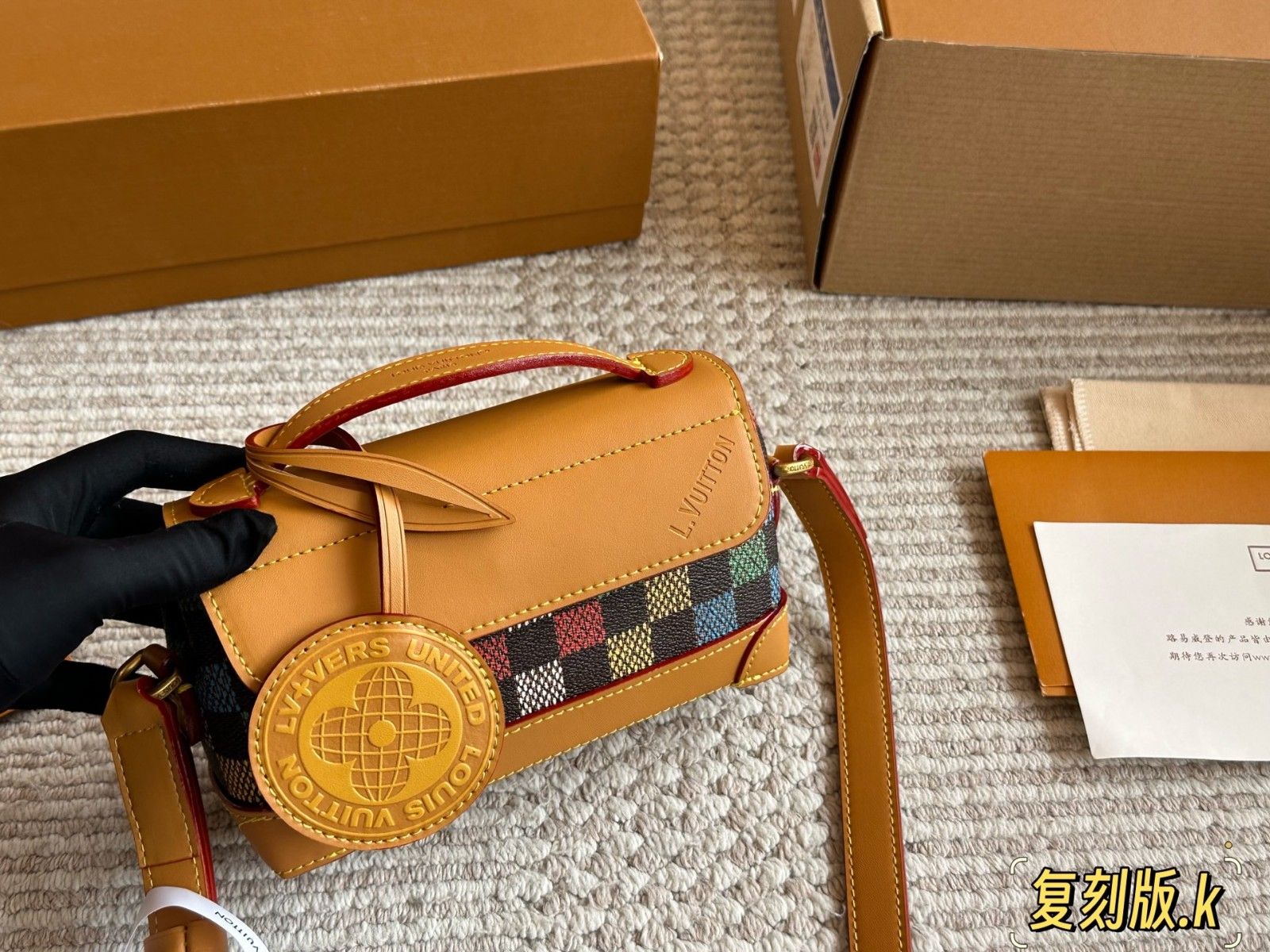 ルイヴィトン ショルダーバッグ steamer メンズ A31044