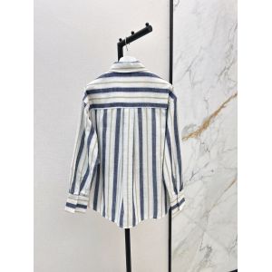 ロエベ シャツ ストライプ ゆったり レディース A31064