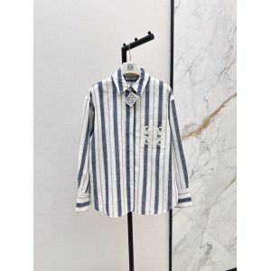 ロエベ シャツ ストライプ ゆったり レディース A31064