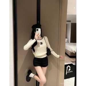 シャネル セーター 丸首 レディース 可愛い A31097