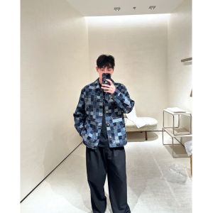 ルイヴィトン デニムジャケット ダミエ柄 ファション A31098