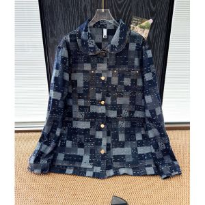 ルイヴィトン デニムジャケット ダミエ柄 ファション A31098