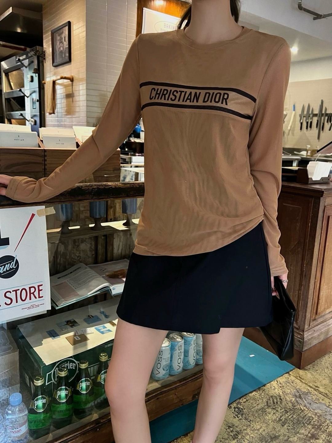 ディオール メッシュTシャツ 長袖 レディース A31113