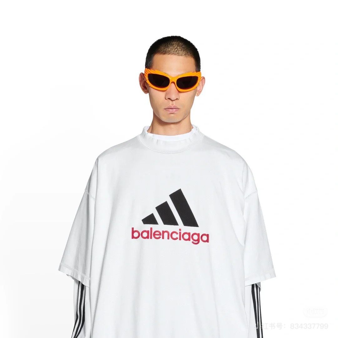 バレンシアガ アディダスコラボ 長袖Tシャツ OSサイズ A31099