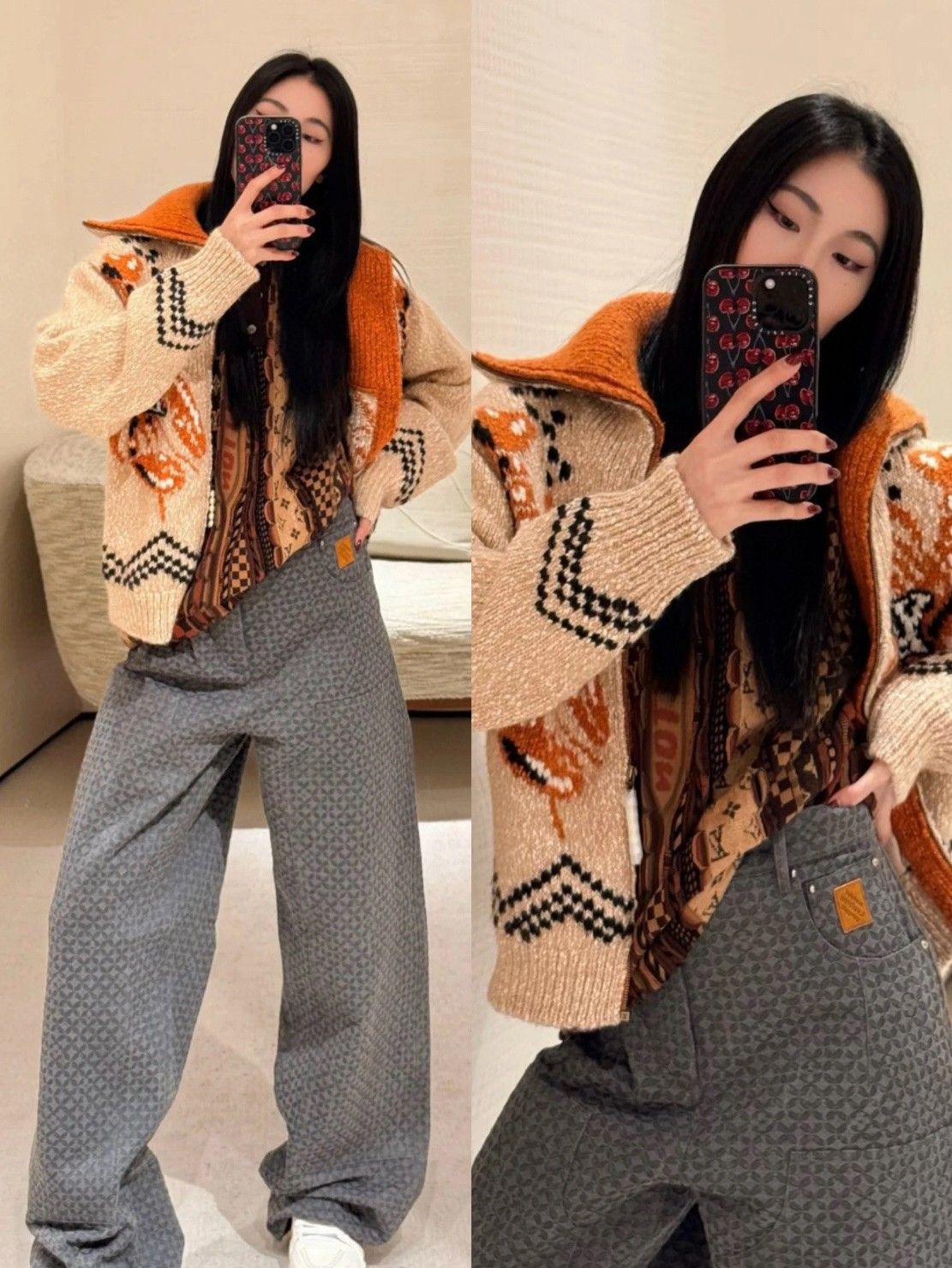ルイヴィトン LV × Nigo ニットカーディガン 高級感 A31124
